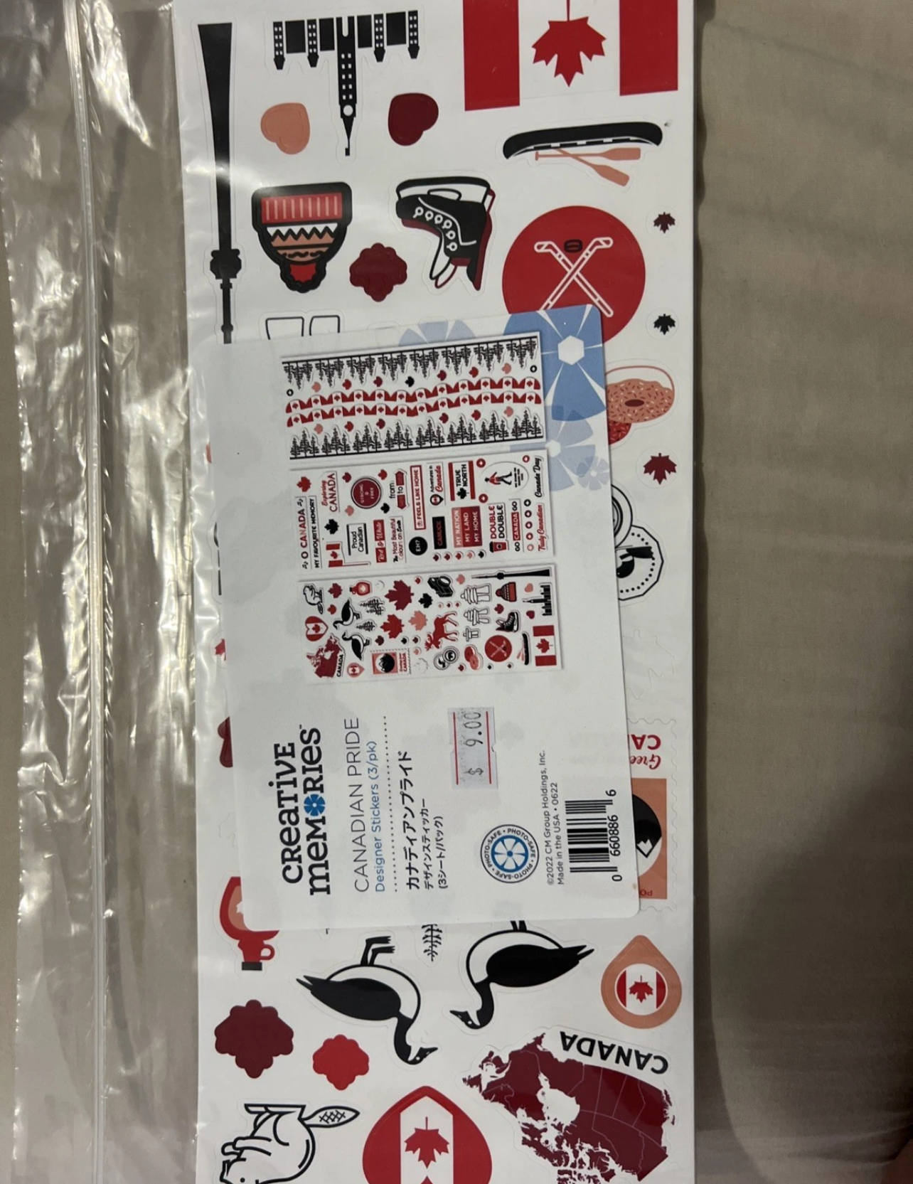 Creative Memories Canadian Pride Stickers New