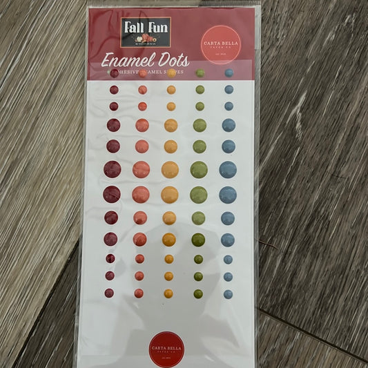 Fall Fun Enamel Dots Embellishments