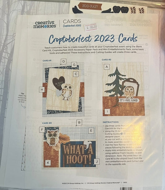 Creative Memories Croptoberfest Paper Pack New