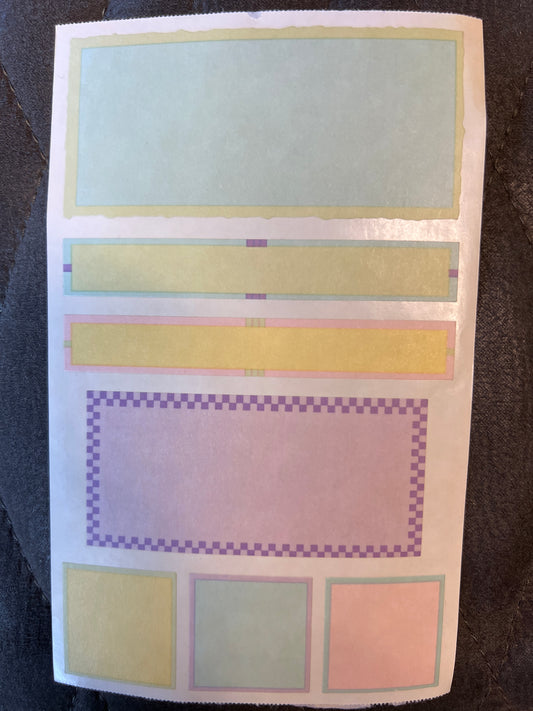 Mrs. Grossman’s Large Stickers Vellum Squares/Rectangles New