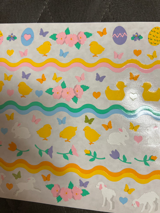 Mrs. Grossman’s Extravagant Stickers Easter Egg Decorating Kit New