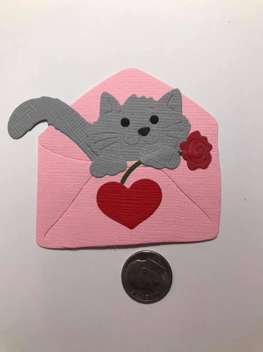 Kitty in Envelope Die Cuts Valentine’s