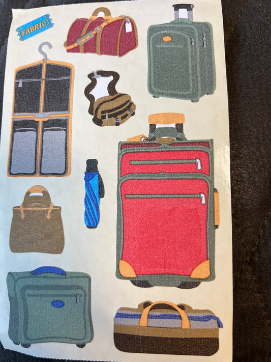 Mrs. Grossman’s Large Stickers Fabric Luggage New