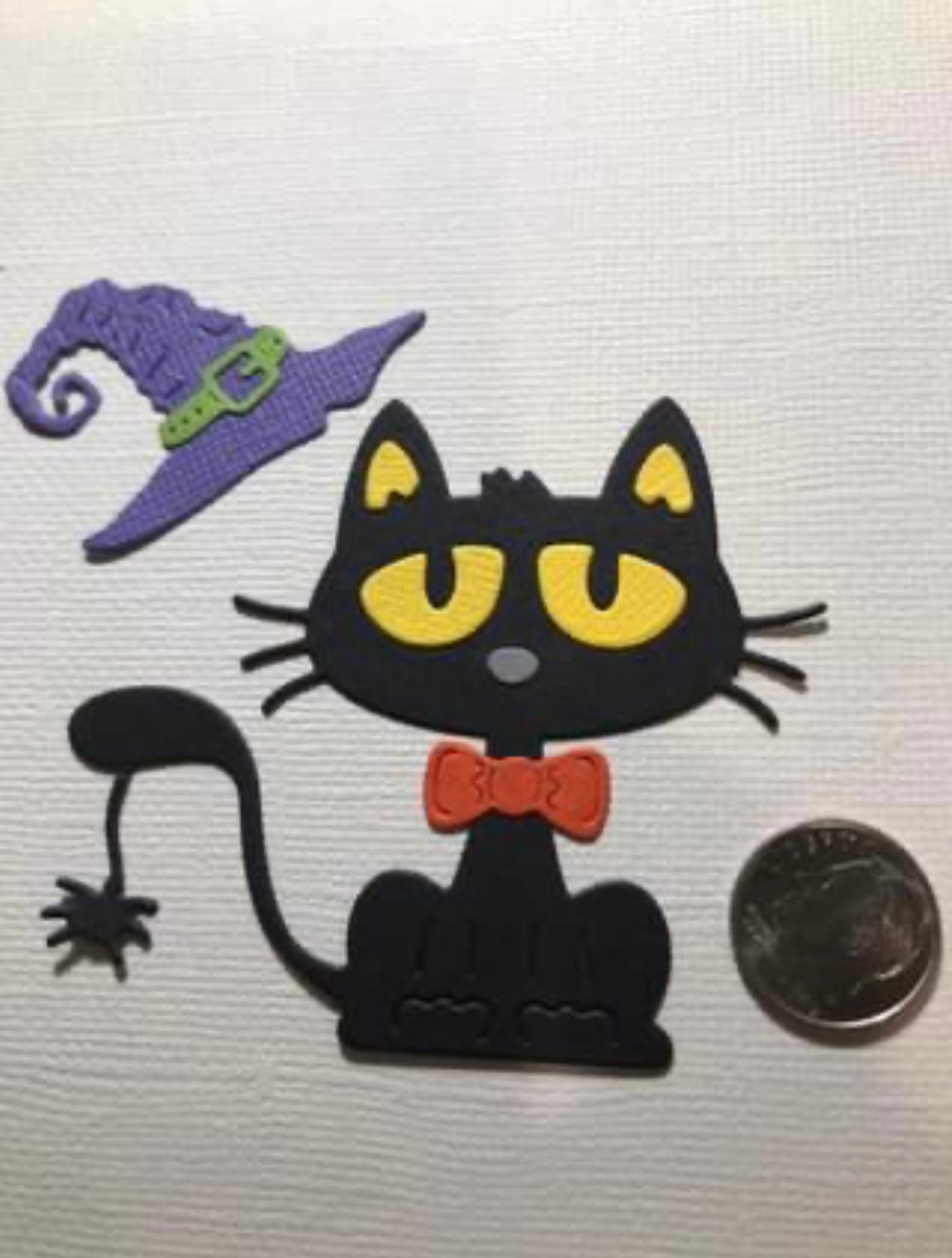 Black Cat with Hat Die Cuts Halloween