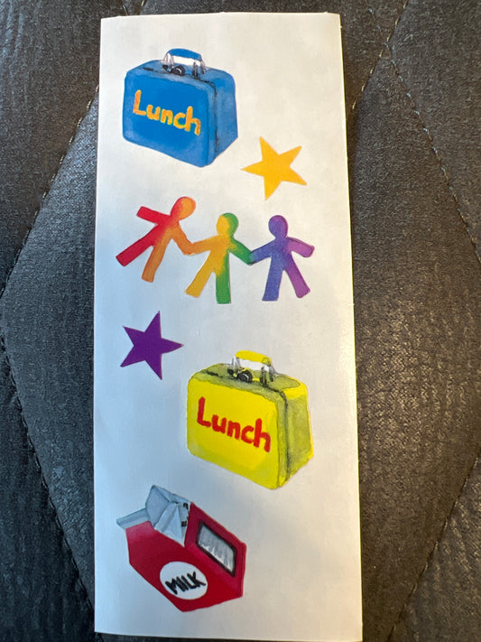 Creative Memories Stickers School Years Lunch new