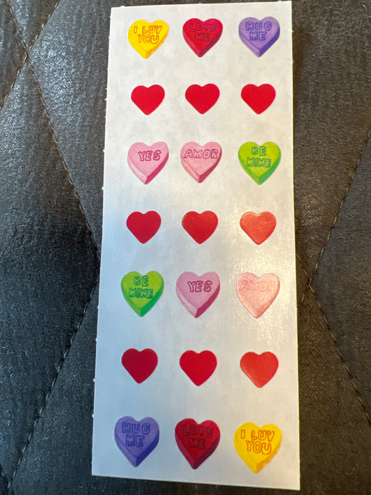 Creative Memories Stickers Sprinkle Hearts Valentines new