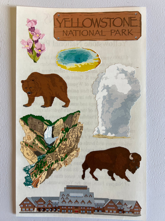 Mrs. Grossman’s Large Stickers Travel Yellowstone New
