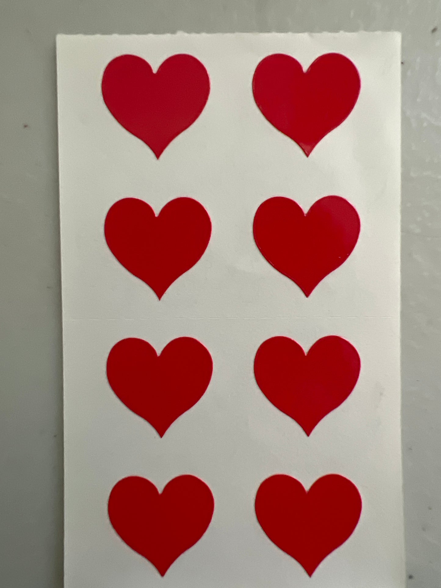 Mrs. Grossman’s Stickers Hearts Medium Red 1/2 Sheet