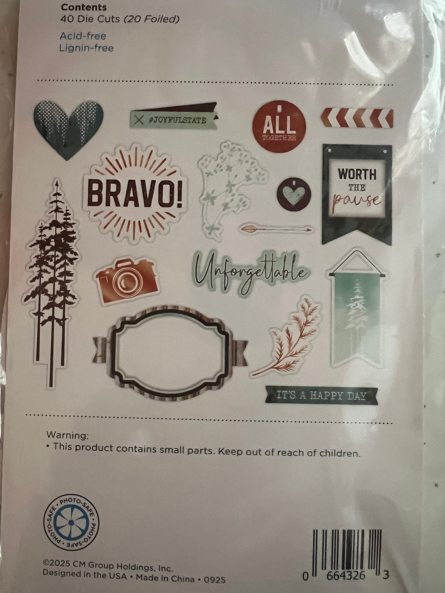 Creative Memories Copper Canyon 2 Embellishments New