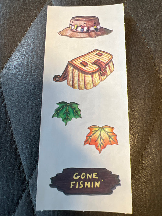 Creative Memories Stickers Wilderness Gone Fishin’ new