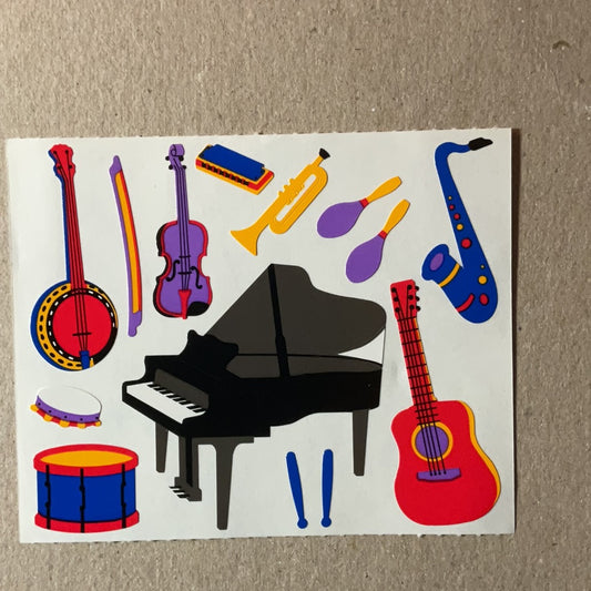 Mrs. Grossman’s Large Stickers Music 1/2 Sheet