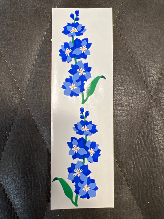 Mrs. Grossman’s Stickers Flowers Blue Delphinium New