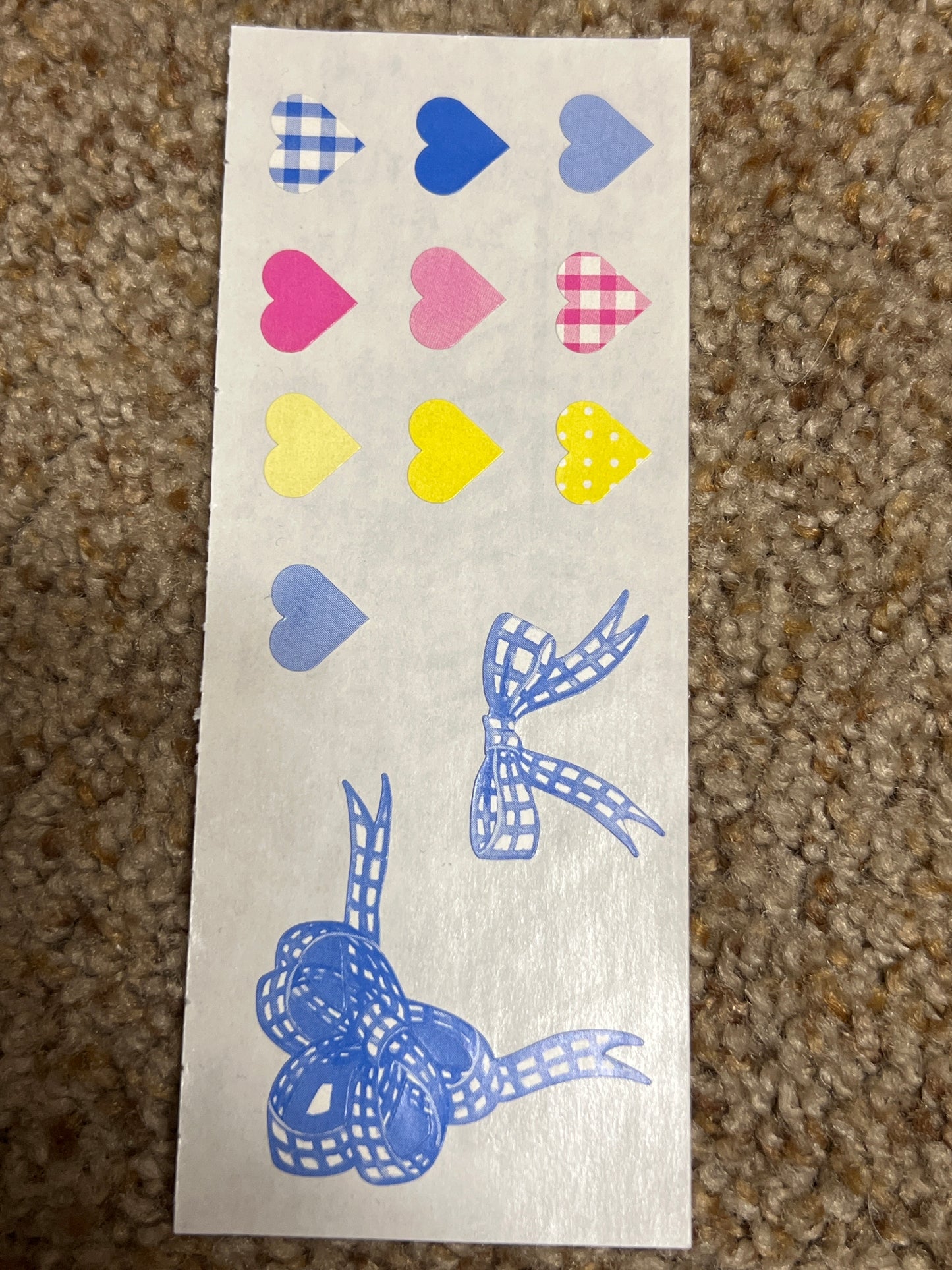 X Creative Memories Stickers Boy’s First Years Hearts & Bows new