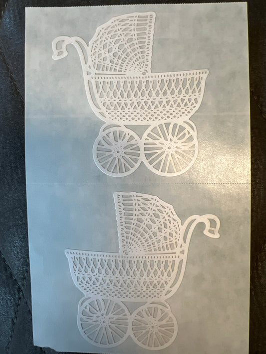 Mrs. Grossman’s Large Stickers Baby Carriage New