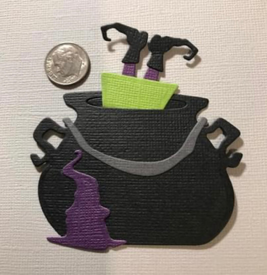 Cauldron and Witch Die Cuts Halloween
