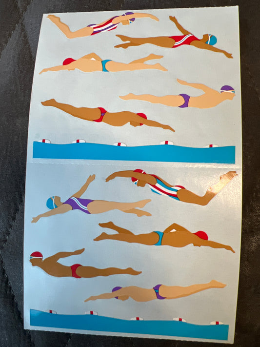 Mrs. Grossman’s Large Stickers Swimmers New