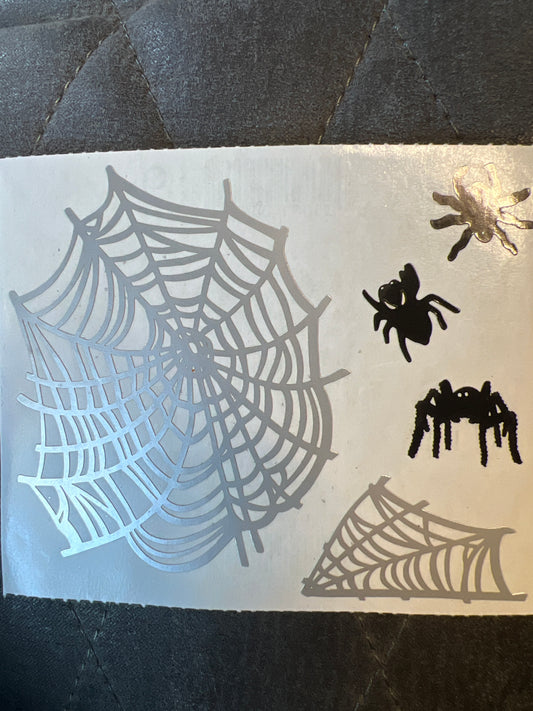 Mrs. Grossman’s Large Stickers Halloween Spiders Web 1/2 sheet New