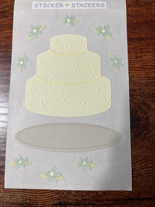 Mrs. Grossman’s Large Stickers Stackers Wedding Cake New