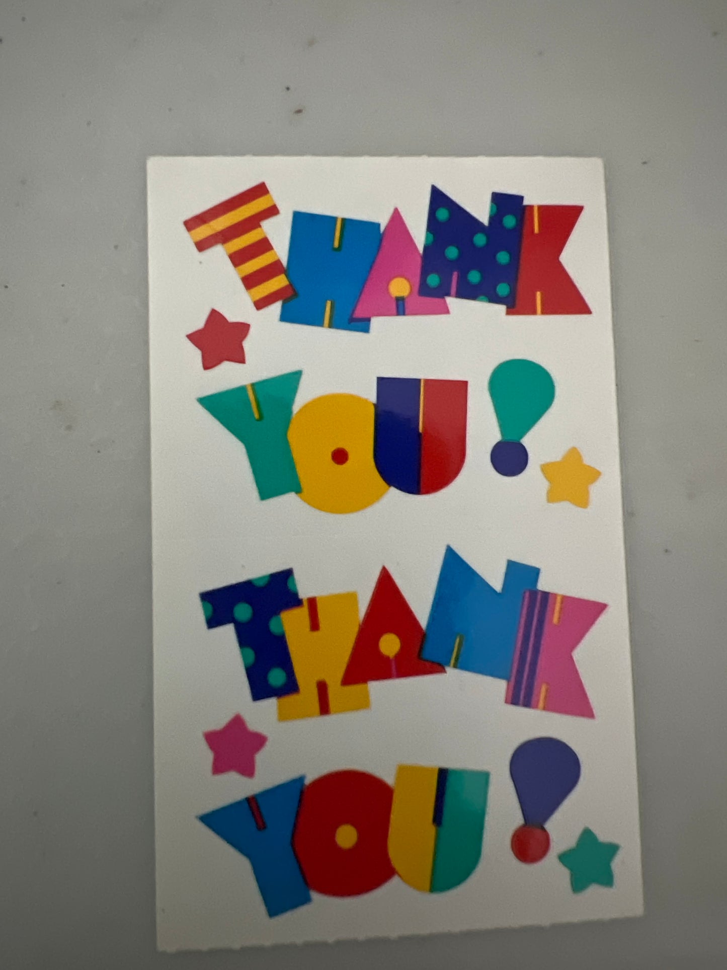 Mrs. Grossman’s Stickers Thank You! 1/2 Sheet