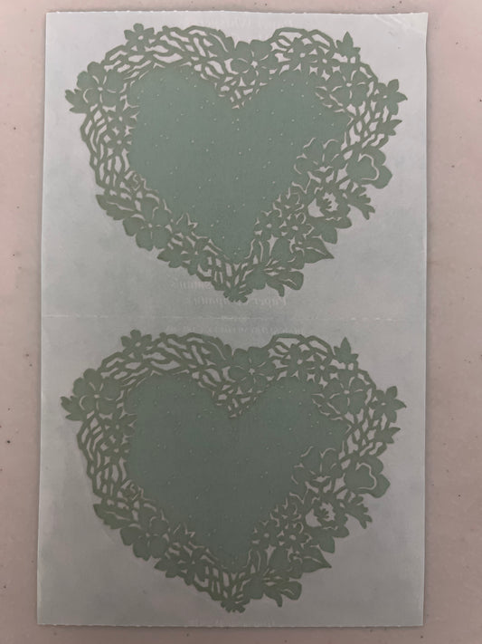 Mrs. Grossman’s Large Stickers Grapevine Wreath Heart New