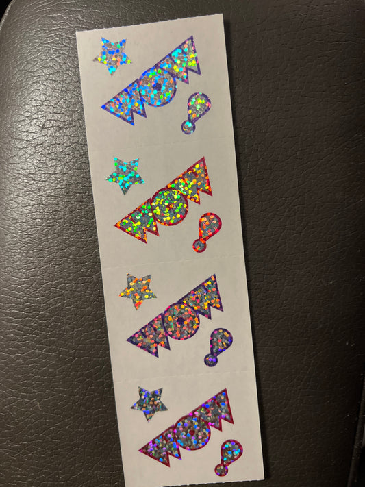 Mrs. Grossman’s Stickers Sparkly Wow New