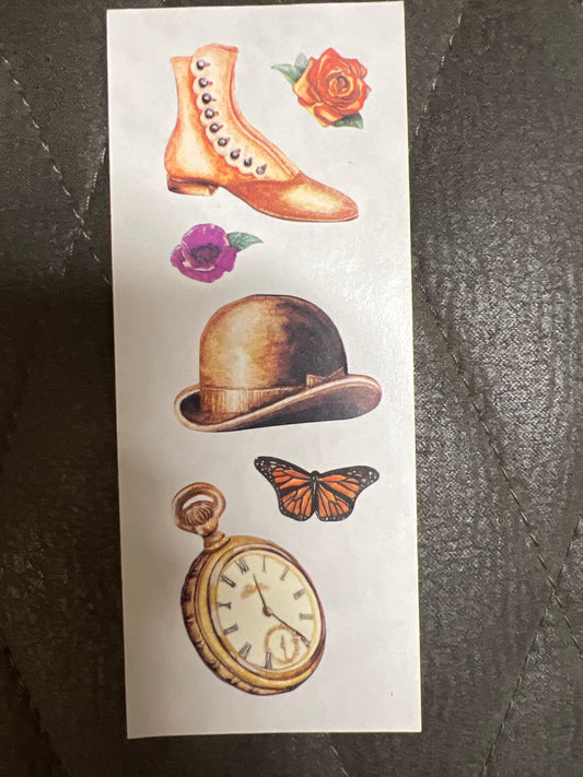 Creative Memories Stickers Heritage shoe, hat, watch new