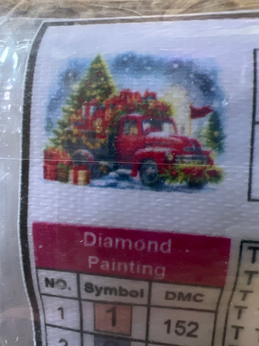 LTZS0190 Diamond Painting Kits Christmas Scene Truck
