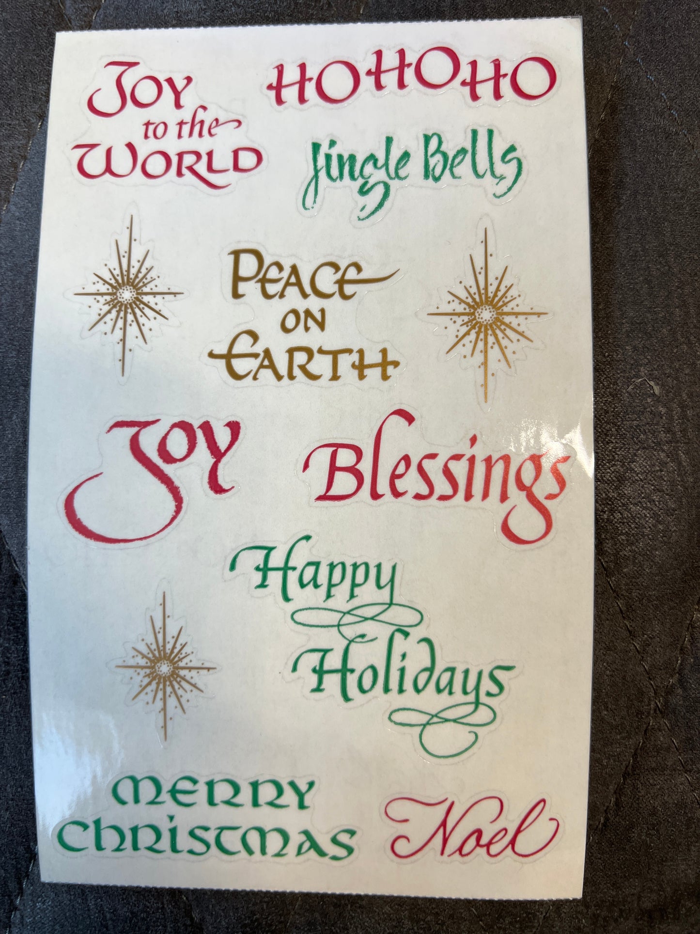 Mrs. Grossman’s Large Stickers Christmas Caprions New