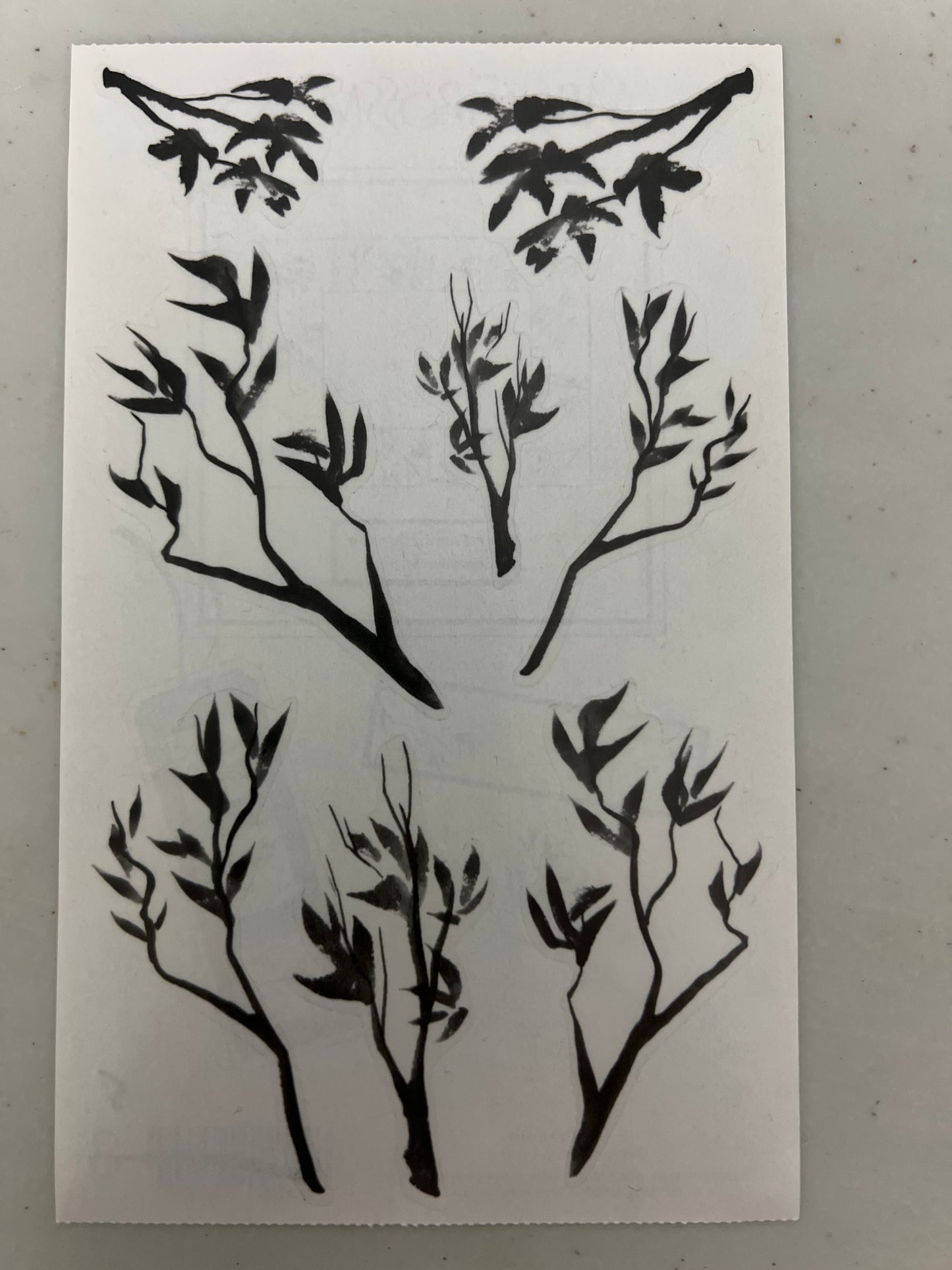 Mrs. Grossman’s Large Stickers Flowers Brush Branches New