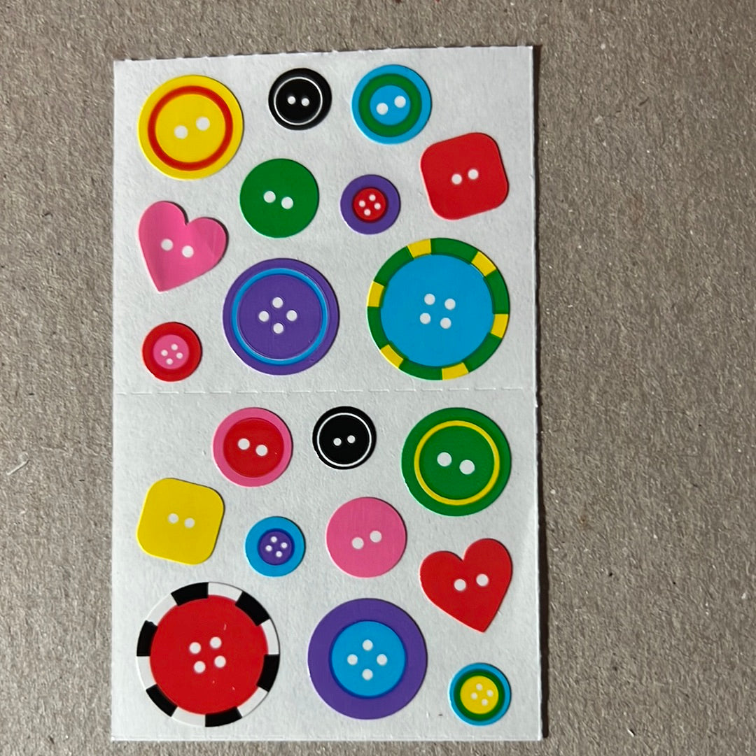Mrs. Grossman’s Stickers Buttons 1/2 Sheet