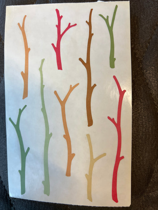 Mrs. Grossman’s Large Stickers Vellum Branches New