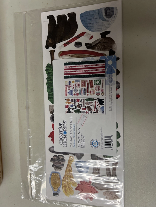 Creative Memories Canadian Scenes Stickers New