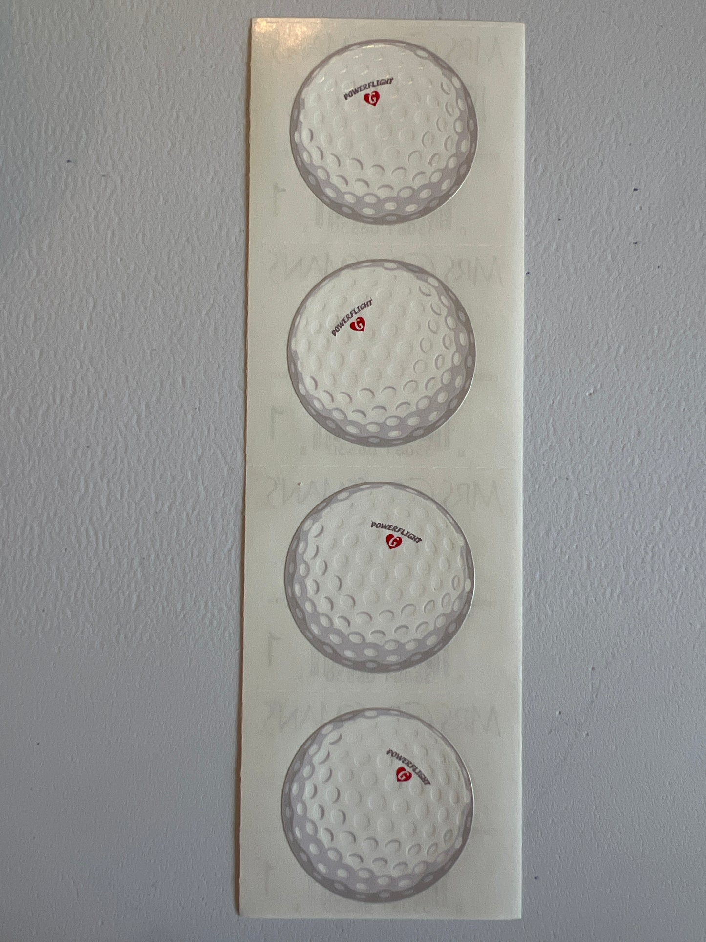Mrs. Grossman’s Stickers Sport Golf Balls New