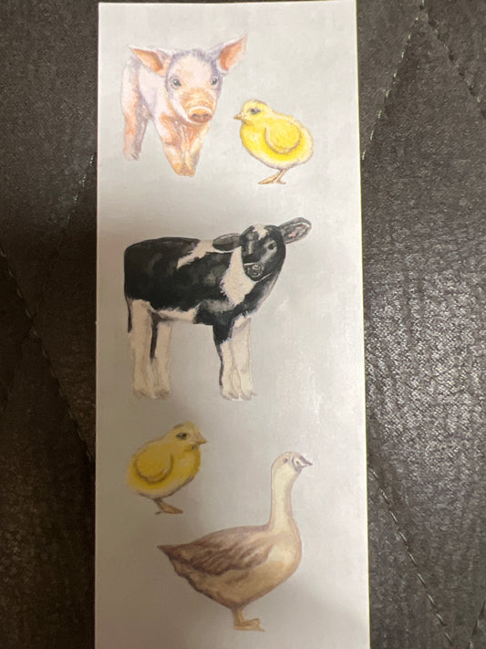 Creative Memories Stickers Heritage Pig, Cow, Goose new