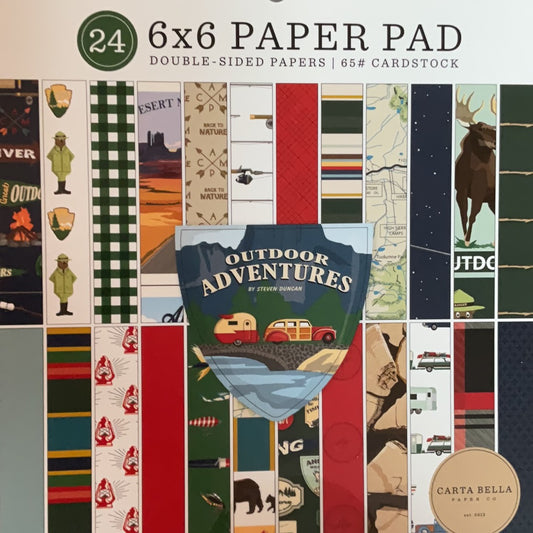 Echo Park Outdoor Adventures 6x6 Paper Pad CBOA134023