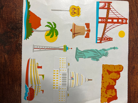 Mrs. Grossman’s Extravagant Stickers United States Landmarks New