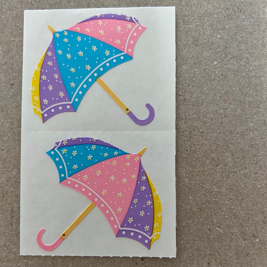 Mrs. Grossman’s Stickers Umbrellas 1/2 Sheet