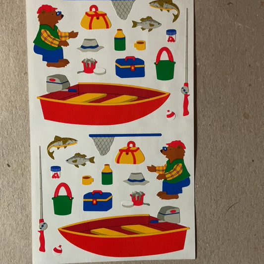 Mrs. Grossman’s Large Stickers Fishing