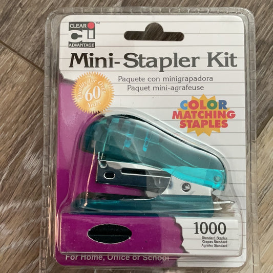 Mini Stapler Turquoise Tools