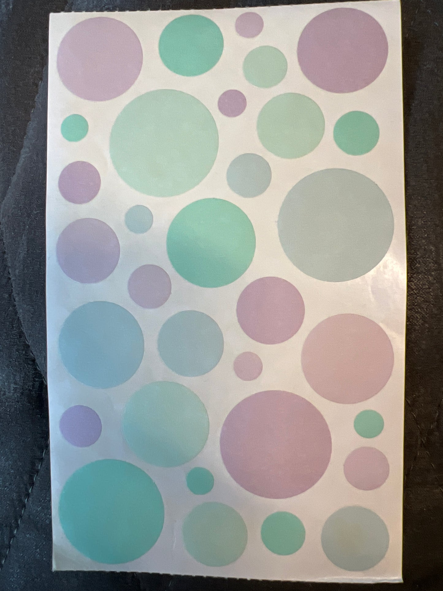 Mrs. Grossman’s Large Stickers Vellum Bubbles New