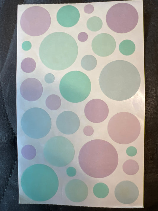Mrs. Grossman’s Large Stickers Vellum Bubbles New