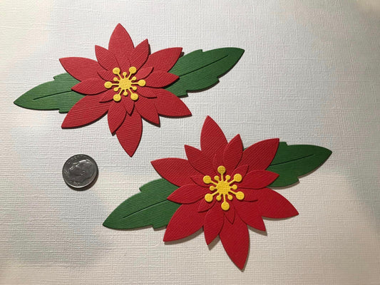 Poinsettia Die Cuts Christmas