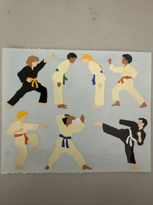 Mrs. Grossman’s Large Stickers Karate New 1/2 sheet
