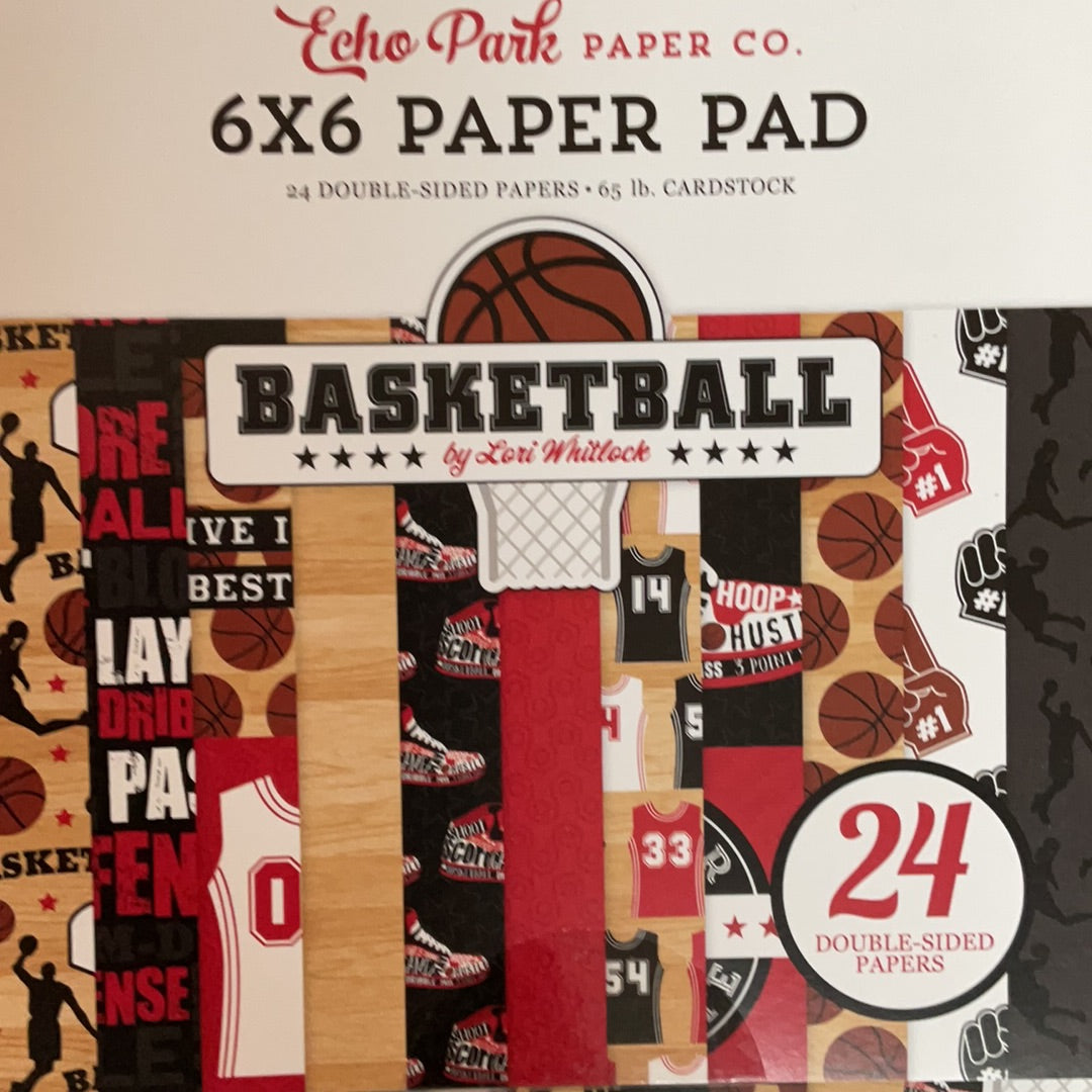 Echo Park Basketball 6x6 Paper Pack BAS229023