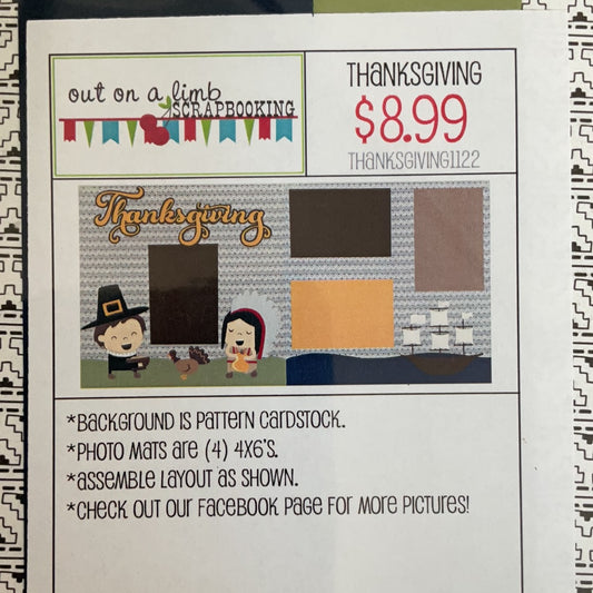 Out on a Limb Scrapbook Kit Thanksgiving