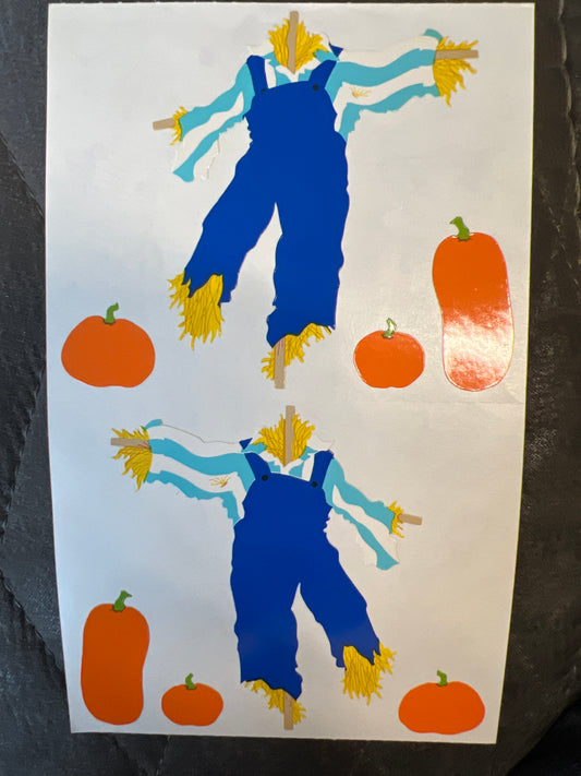 Mrs. Grossman’s Large Stickers Halloween Scarecrow New