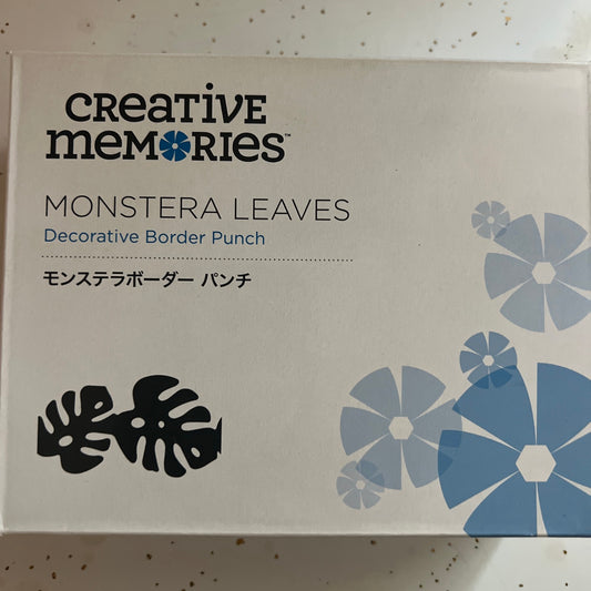 Creative Memories Monstera Leaves Border Punch New
