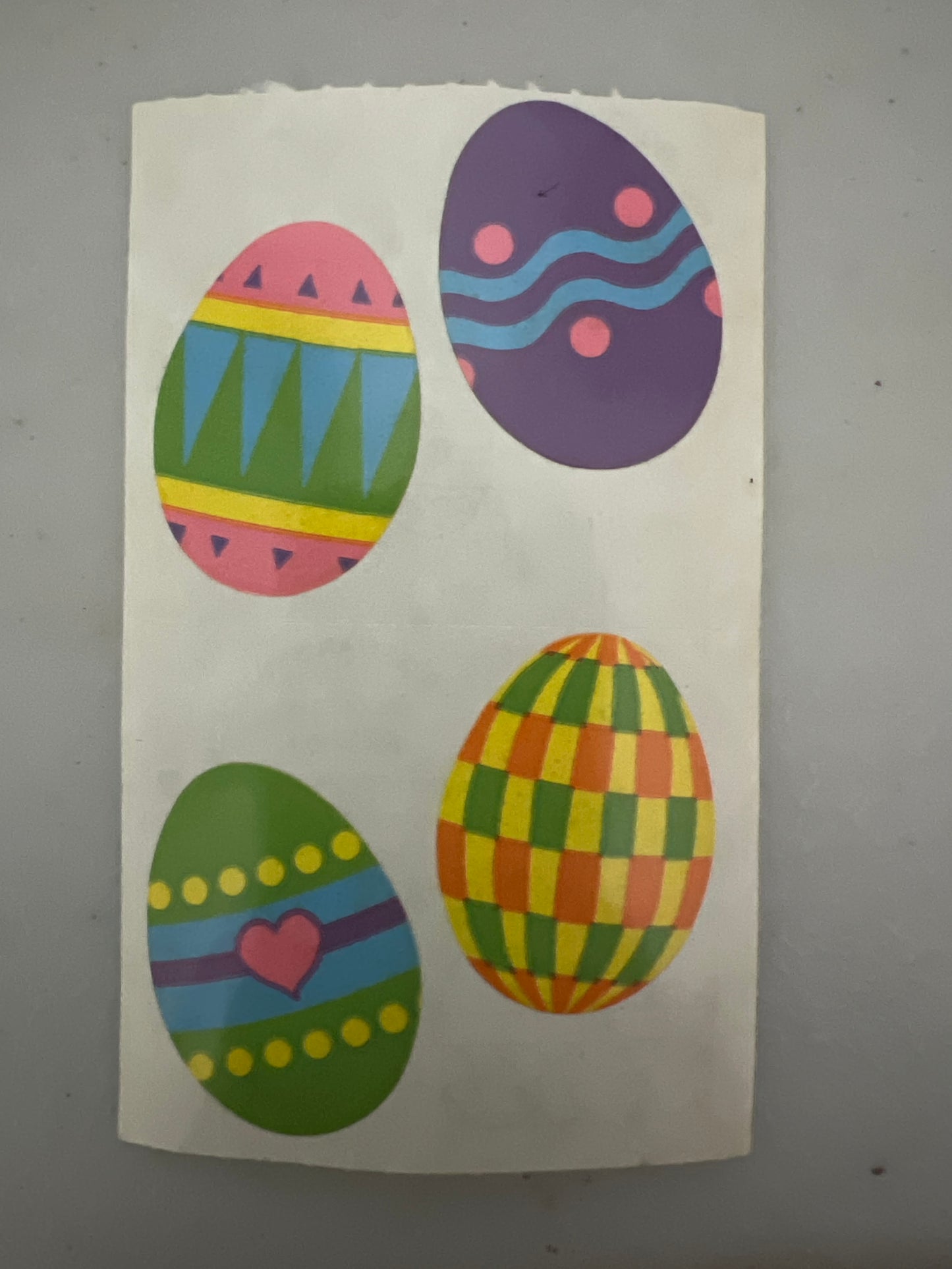 Mrs. Grossman’s Stickers Easter Large Easter Eggs 1/2 Sheet New