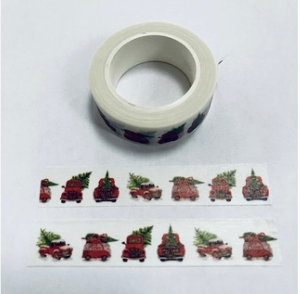 Truck Washi Tape Embellishments Christmas