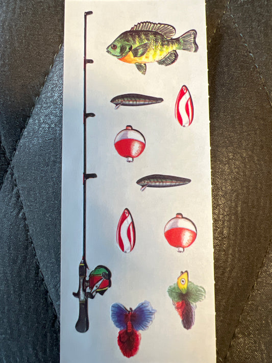 Creative Memories Stickers Wilderness Fishing new